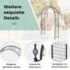 Rosenbogen Metall Gartenbogen für Kletterpflanzen Rankbogen für Hinterhof Hochzeit Party 143 x 40 x 234 cm