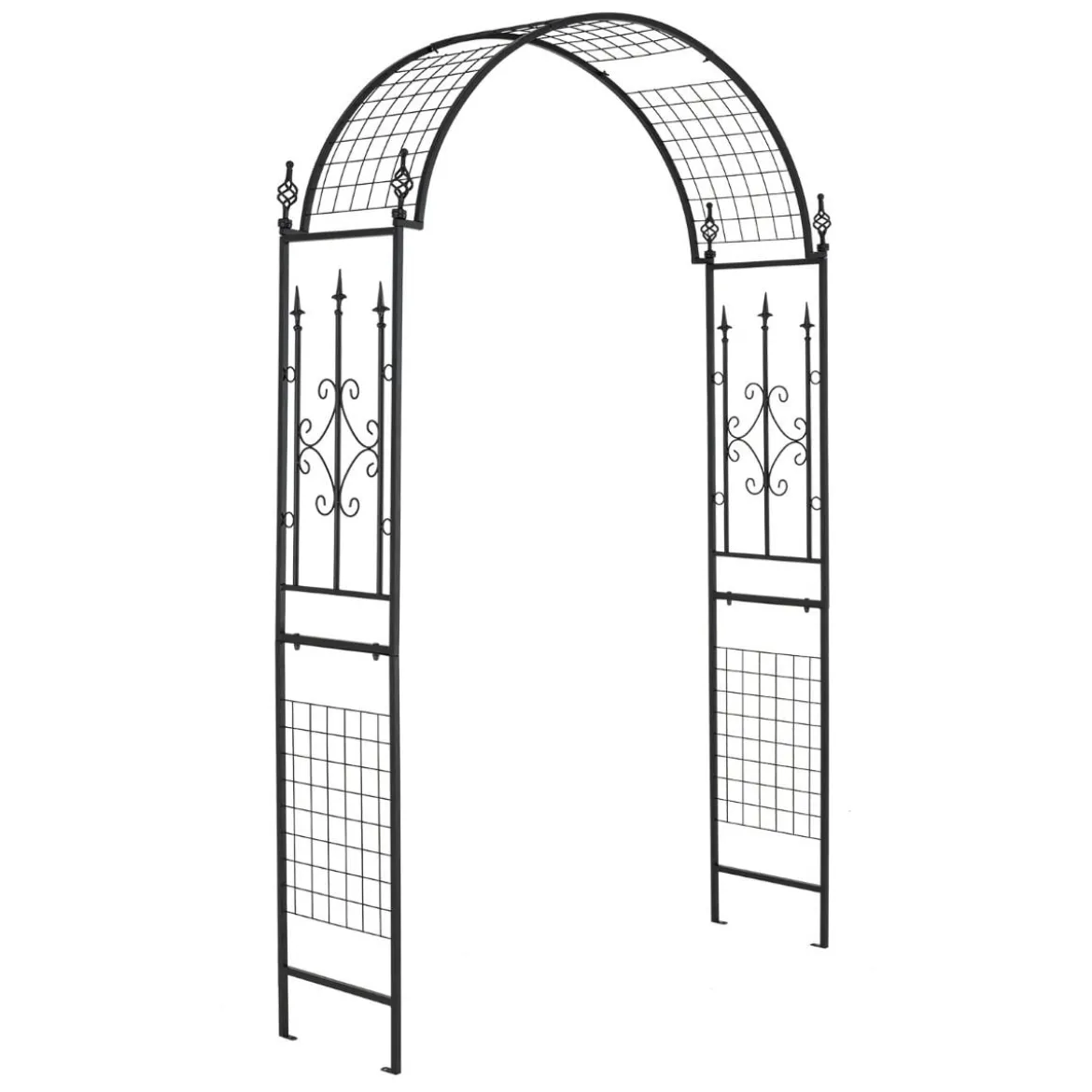 Rosenbogen Metall Gartenbogen für Kletterpflanzen Rankbogen für Hinterhof Hochzeit Party 143 x 40 x 234 cm