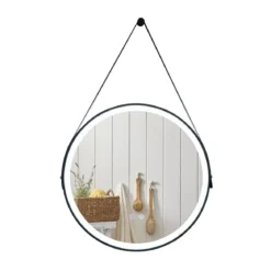 Runder LED-Badezimmerspiegel mit 3 Farbtemperaturen 61 cm Durchmesser
