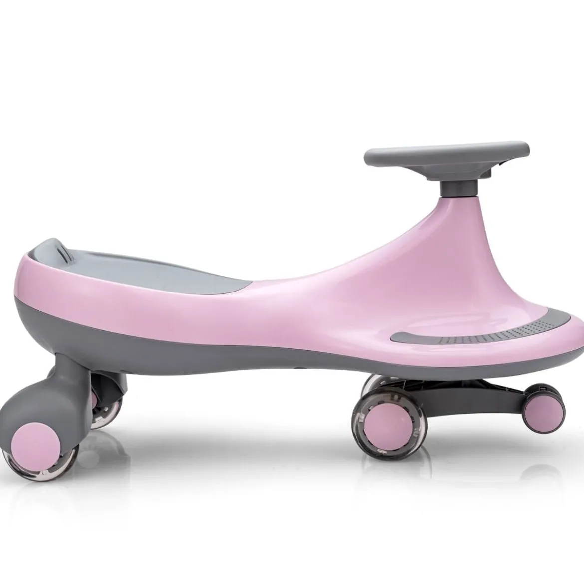 Rutschauto mit leichtgängigen Rädern Rutschrad mit 360°verstellbarem Lenker Laufrad bis 50kg belastbar Rosa