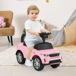Rutschauto mit Stauraum Rutschfahrzeug Rutscher Kinderauto Schiebauto Spielzeugauto Rosa