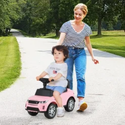 Rutschauto mit Stauraum Rutschfahrzeug Rutscher Kinderauto Schiebauto Spielzeugauto Rosa