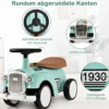Rutschauto Rutscherfahrzeug mit Stauraum & Kippschutz Kinderfahrzeug mit Lenkrad 58 x 27 x 34 cm Grün