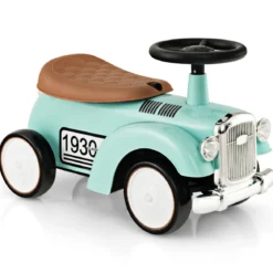 Rutschauto Rutscherfahrzeug mit Stauraum & Kippschutz Kinderfahrzeug mit Lenkrad 58 x 27 x 34 cm Grün
