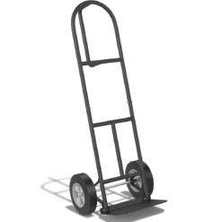 Sackkarre mit P-Griff Staplerkarre mit hoher Rückenlehne 51 x 48 x 132 cm Schwarz