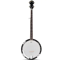 5-saitiges Banjo mit 3 Plektren Braun Holz 33,5 x 10,5 x 97 cm