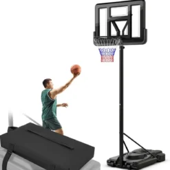 Sandsack für Basketballkorbständer bis zu 136 KG Sand aus Oxford-Gewebe Schwarz
