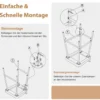 Sattelsitz Pub-Hocker mit Rückenlehne für Zuhause 62 cm Höhe Braun