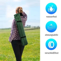 Schlafmatte selbstaufblasbar mit Kissen und Tragetasche Camping Wandern Reisen