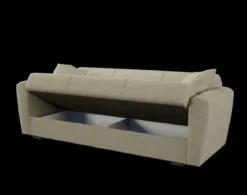 Schlafsofa Sofa-Bett Modernes Sofa Schlafsofa mit verstecktem Stauraum 233 x 84 x 80 cm Khaki