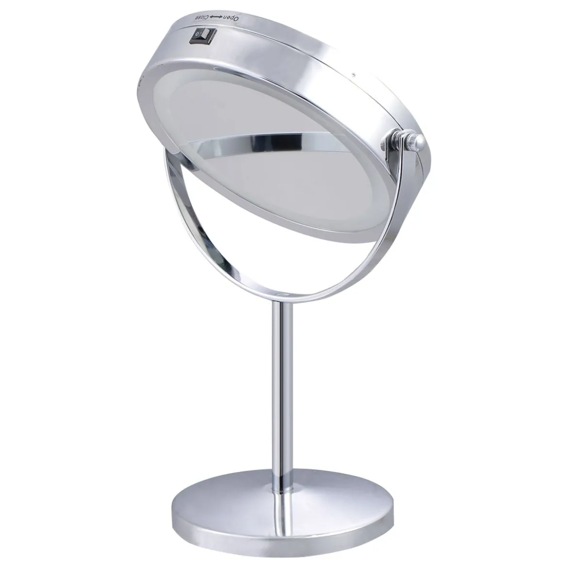 Schminkspiegel360° Schwenkbar Kosmetikspiegel mit 5 Fach Vergrößerungsspiegel mit LED Beleuchtung