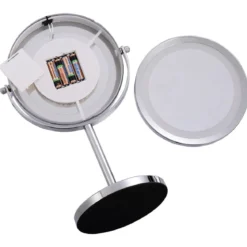 Schminkspiegel360° Schwenkbar Kosmetikspiegel mit 5 Fach Vergrößerungsspiegel mit LED Beleuchtung