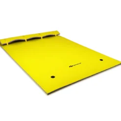 Schwimmender Teppich Schwimmmatte Wasserliege 270 x 180 x 3,5 cm Gelb/Blau