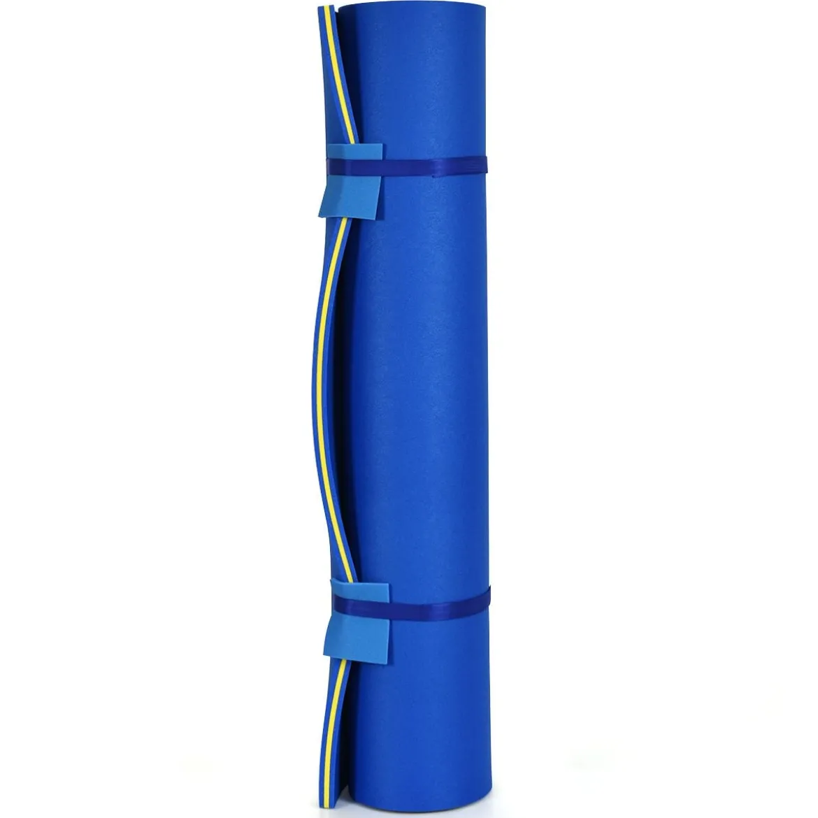 Schwimmender Teppich Schwimmmatte Wasserliege 270 x 180 x 3,5 cm Gelb/Blau