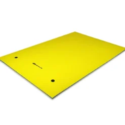 Schwimmender Teppich Schwimmmatte Wasserliege 270 x 180 x 3,5 cm Gelb/Blau