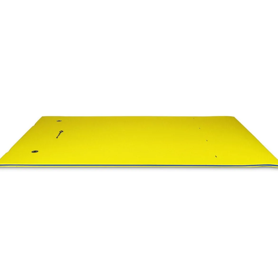 Schwimmender Teppich Schwimmmatte Wasserliege 270 x 180 x 3,5 cm Gelb/Blau