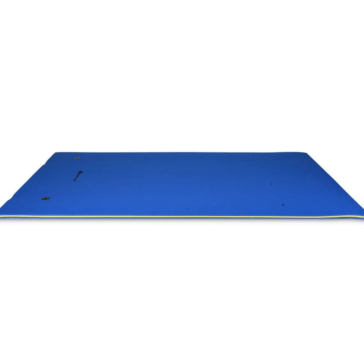 Schwimmender Teppich Schwimmmatte Wasserliege 270 x 180 x 3,5 cm Gelb/Blau