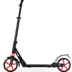 Scooter Roller klappbar Tretroller ABEC7-Lager 3 Höhen verstellbar Cityroller Sport Kickscooter Kickroller Schwarz und Rote Räder