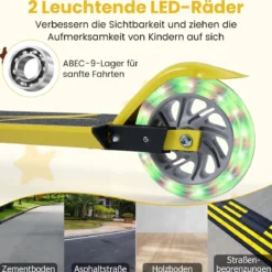 Scooter Roller Tretroller Kinderroller Cityroller klappbar bis 70KG