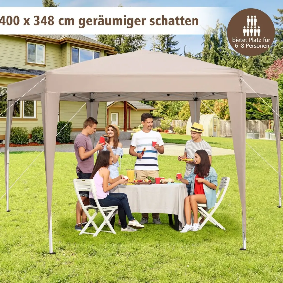 Sechseckiges Pop-Up-Überdachungszelt mit Angezogenen Beinen & Tragetasche Pavillon