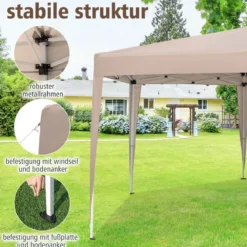 Sechseckiges Pop-Up-Überdachungszelt mit Angezogenen Beinen & Tragetasche Pavillon