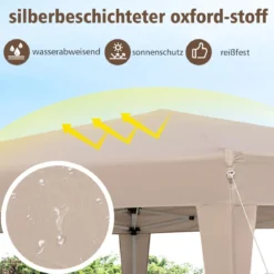 Sechseckiges Pop-Up-Überdachungszelt mit Angezogenen Beinen & Tragetasche Pavillon