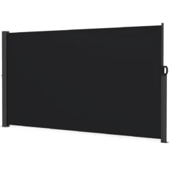 Seitenmarkise 300 x 18 x 160 cm Garten Sichtschutz Ausziehbar aus Aluminium Sonnenschutz Windschutz für Balkon