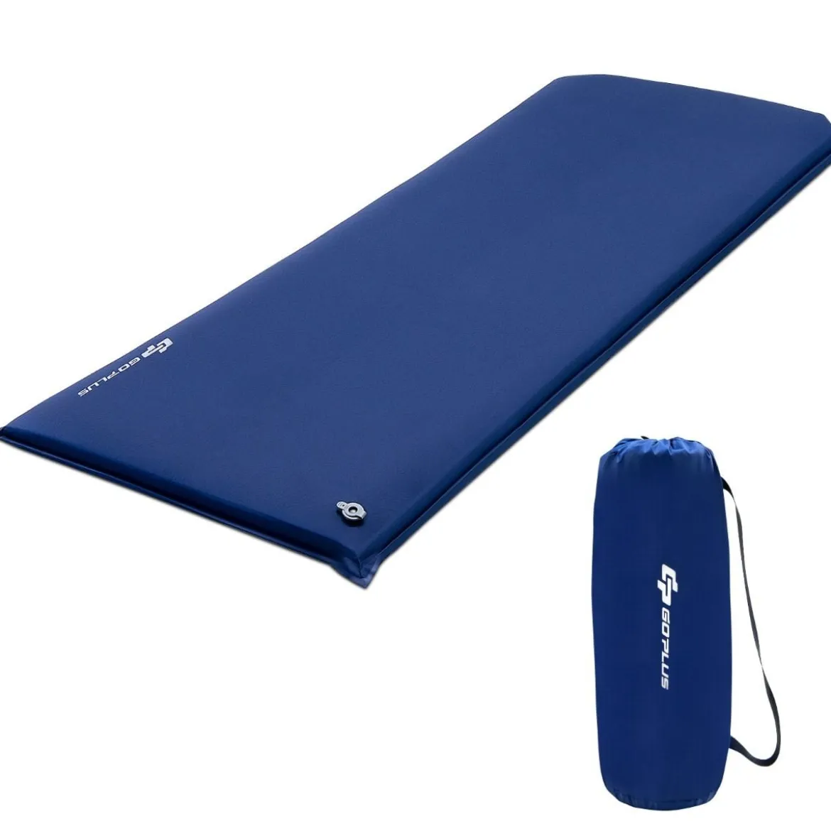 Selbstaufblasende Isomatte 7,6 cm Dicke Campingmatratze mit Eingebautem Ventil Blau