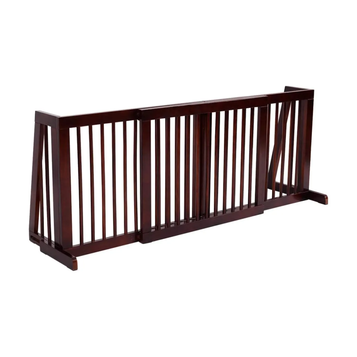 Sicherheitsgitter Freistehender 3-Panel-Haustier-Zaun 203 x 56 x 10 cm