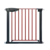Sicherheitsgitter Haustiergitter mit Automatischem Schließen & Öffnen 71 x 4,5 x 79 cm Schwarz