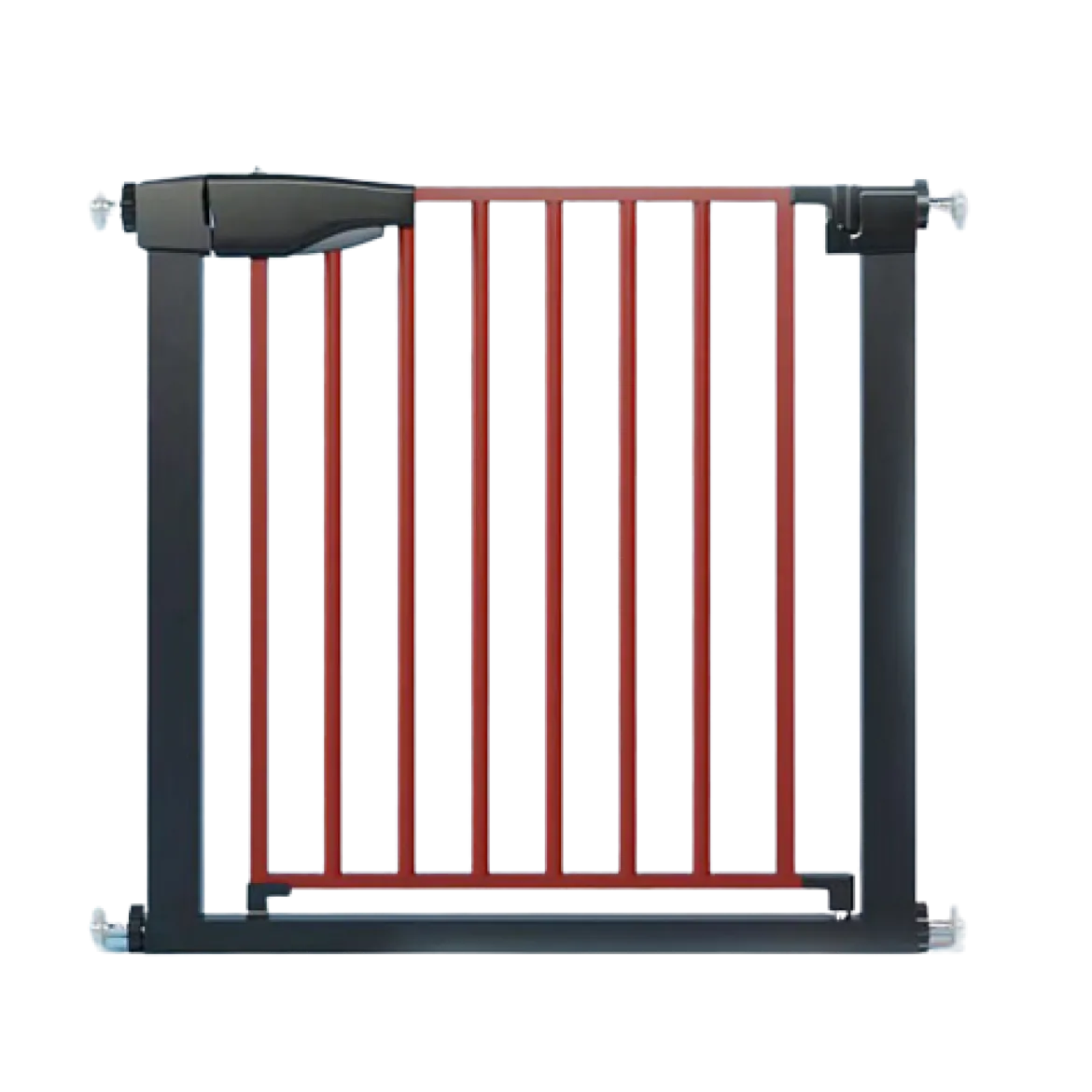 Sicherheitsgitter Haustiergitter mit Automatischem Schließen & Öffnen 71 x 4,5 x 79 cm Schwarz