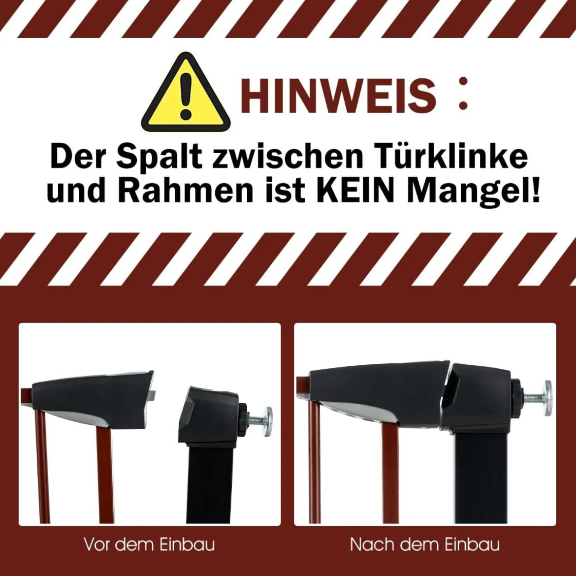 Sicherheitsgitter Haustiergitter mit Automatischem Schließen & Öffnen 71 x 4,5 x 79 cm Schwarz