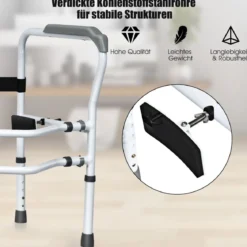 Sicherheitsschiene für die Toilette mit einstellbarer Höhe & Breite für Senioren