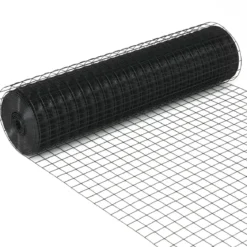 Sichtschutz Gartenzaun Dekorativer Zaun Drahtzaun 91 cm x 15,5 m Schwarz