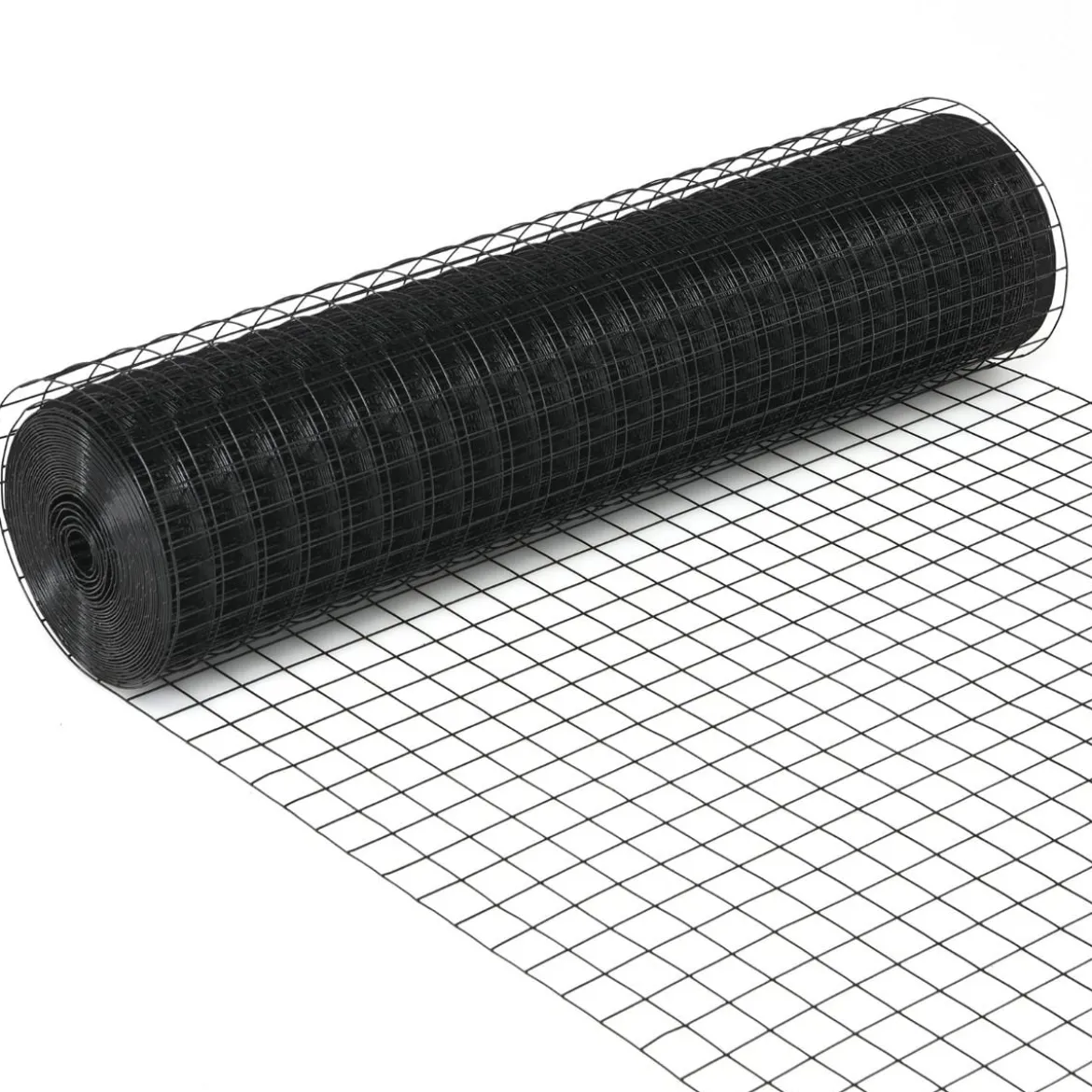 Sichtschutz Gartenzaun Dekorativer Zaun Drahtzaun 91 cm x 15,5 m Schwarz