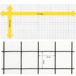 Sichtschutz Gartenzaun Dekorativer Zaun Drahtzaun 91 cm x 15,5 m Schwarz