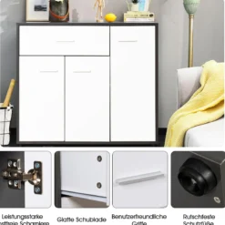 Sideboard Buffetschrank Buffet Anrichte Moderne Kommode für Wohnzimmer
