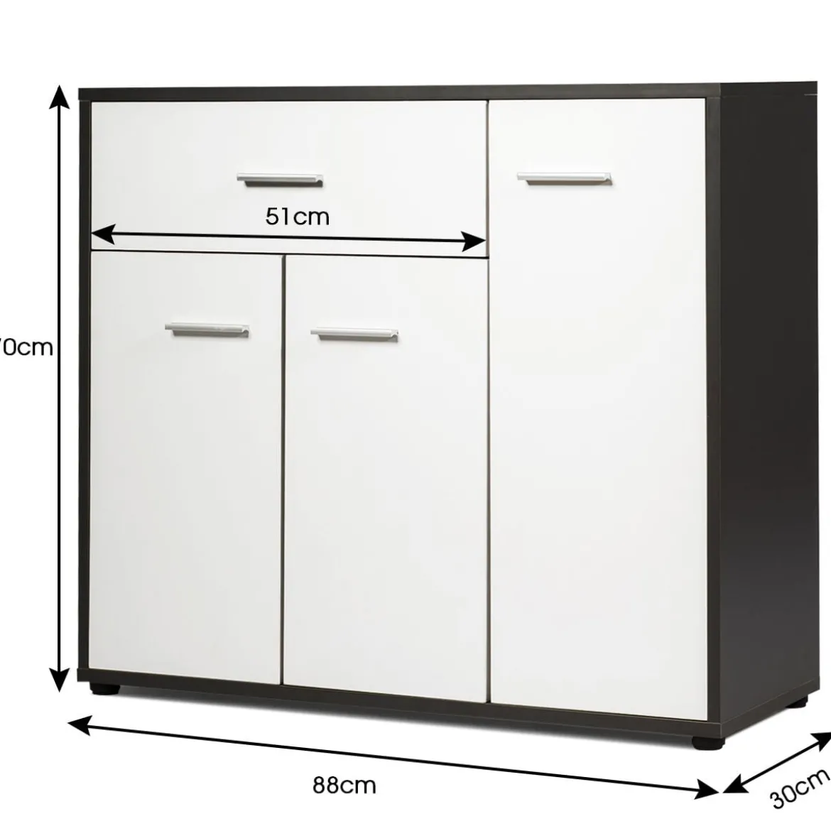 Sideboard Buffetschrank Buffet Anrichte Moderne Kommode für Wohnzimmer