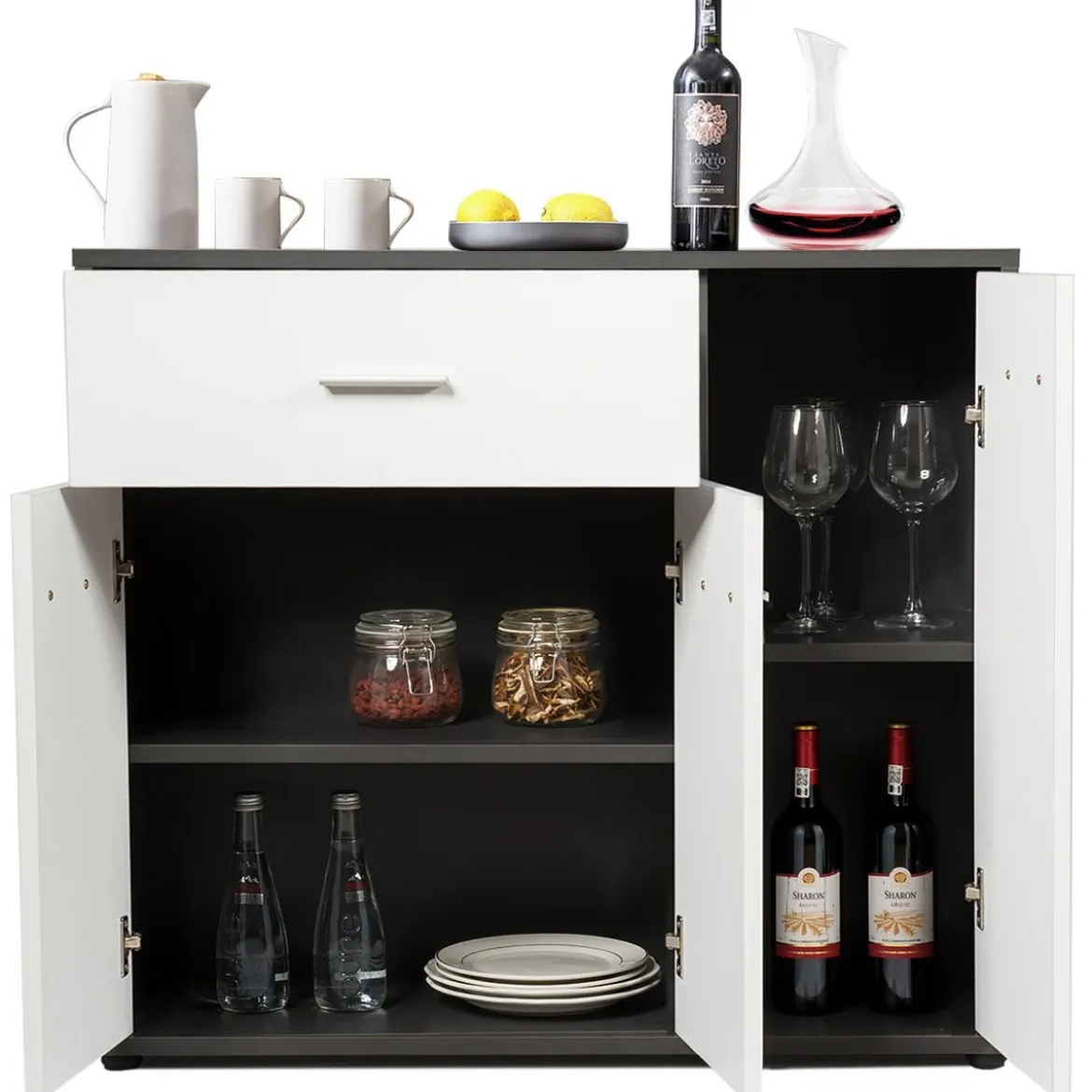 Sideboard Buffetschrank Buffet Anrichte Moderne Kommode für Wohnzimmer