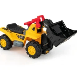 Sitzbagger mit Eingebautem Ablagefach Kinderbagger mit 4 Sound-Tasten Bagger Spielzeug