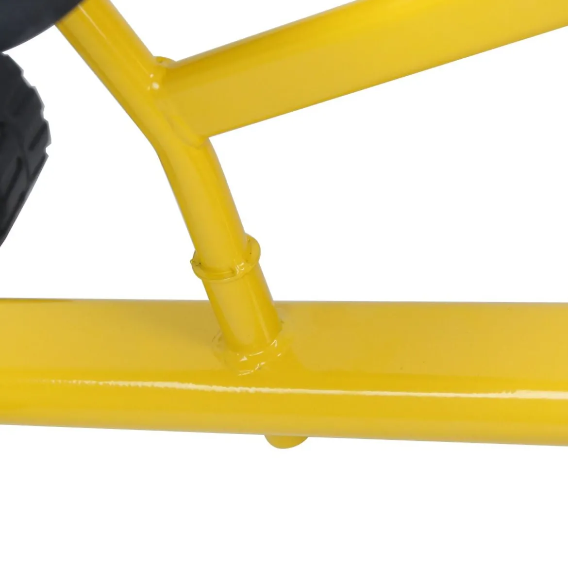Sitzbagger mit Schaufel Kinderbagger aus Metall Sandbagger zum Aufsitzen für Kinder ab 3 J. Gelb