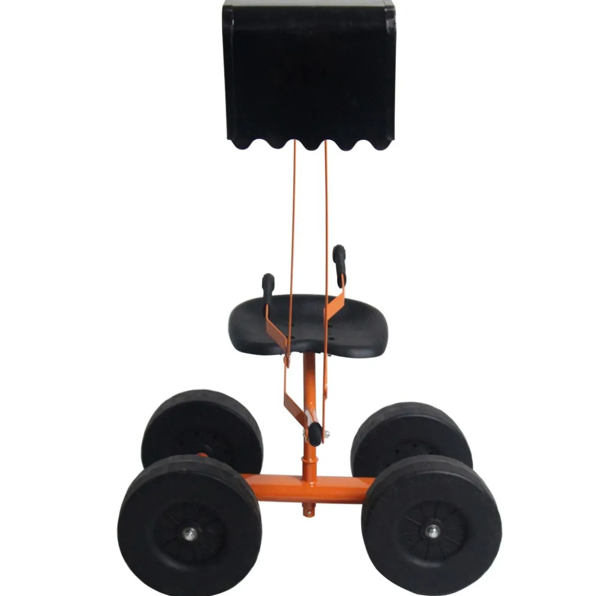 Sitzbagger mit Schaufel Kinderbagger aus Metall Sandbagger zum Aufsitzen für Kinder ab 3 J. Orange