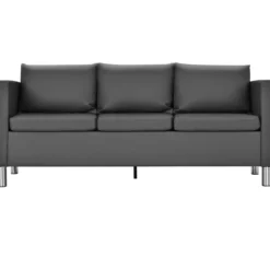 3-Sitzer Modernes Sofa Wohnzimmersofa Ecksofa Couchgarnitur Grau