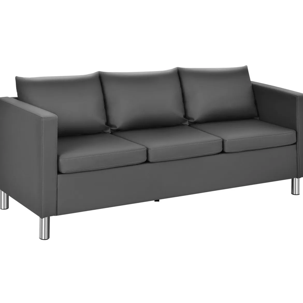 3-Sitzer Modernes Sofa Wohnzimmersofa Ecksofa Couchgarnitur Grau