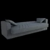 3-Sitzer Sofa-Bett mit Schlaffunktion Multifunktionssofa Bettcouch 214 x 80 x 87 cm Dunkelgrau