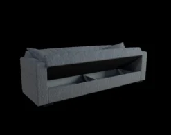 3-Sitzer Sofa-Bett mit Schlaffunktion Multifunktionssofa Bettcouch 214 x 80 x 87 cm Dunkelgrau