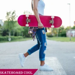 Skateboard Komplettboard Funboard Minicruiser Holzboard Longboard 20x79cm