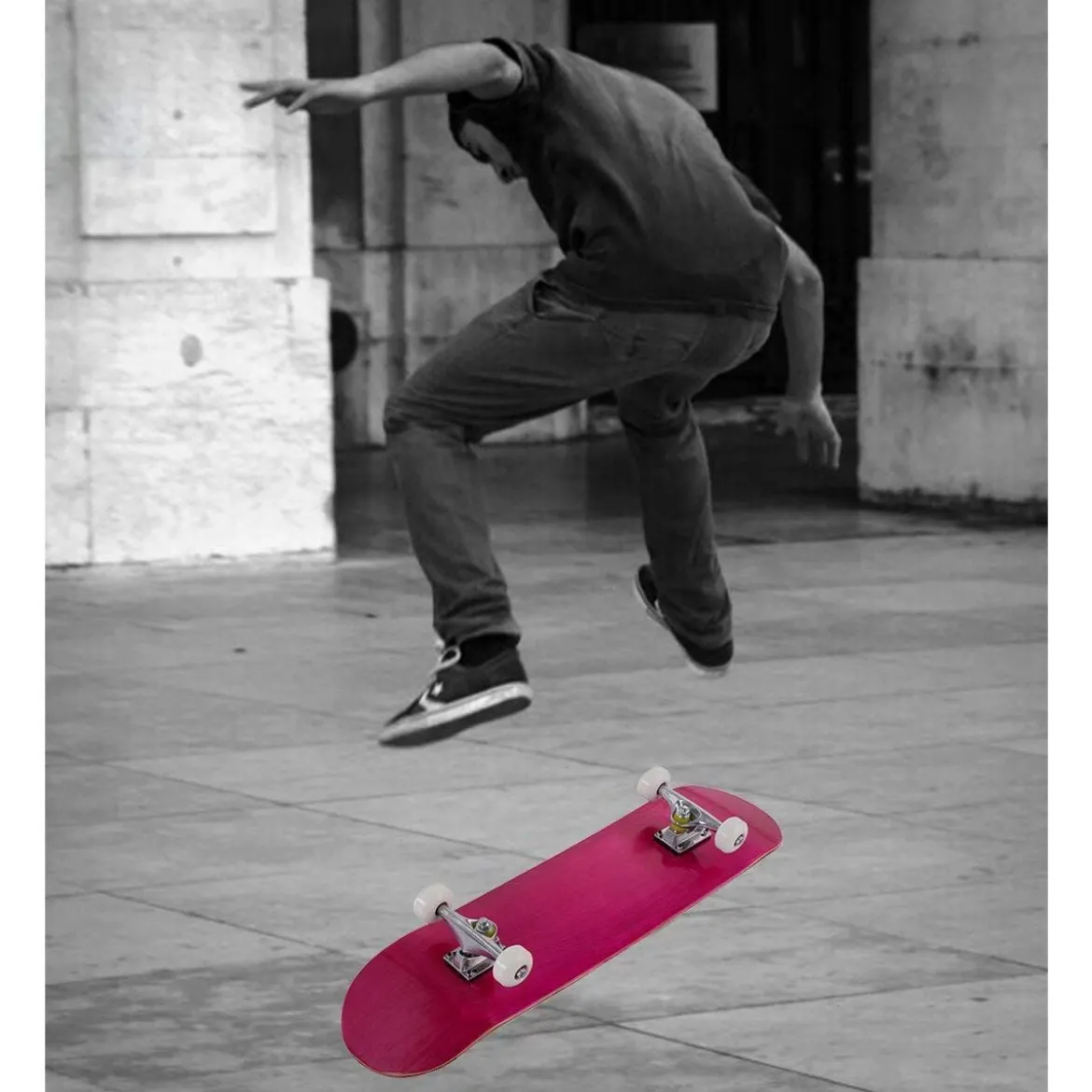 Skateboard Komplettboard Funboard Minicruiser Holzboard Longboard 20x79cm