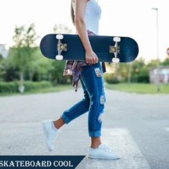 Skateboard Komplettboard Funboard Minicruiser Holzboard Longboard 20x79cm