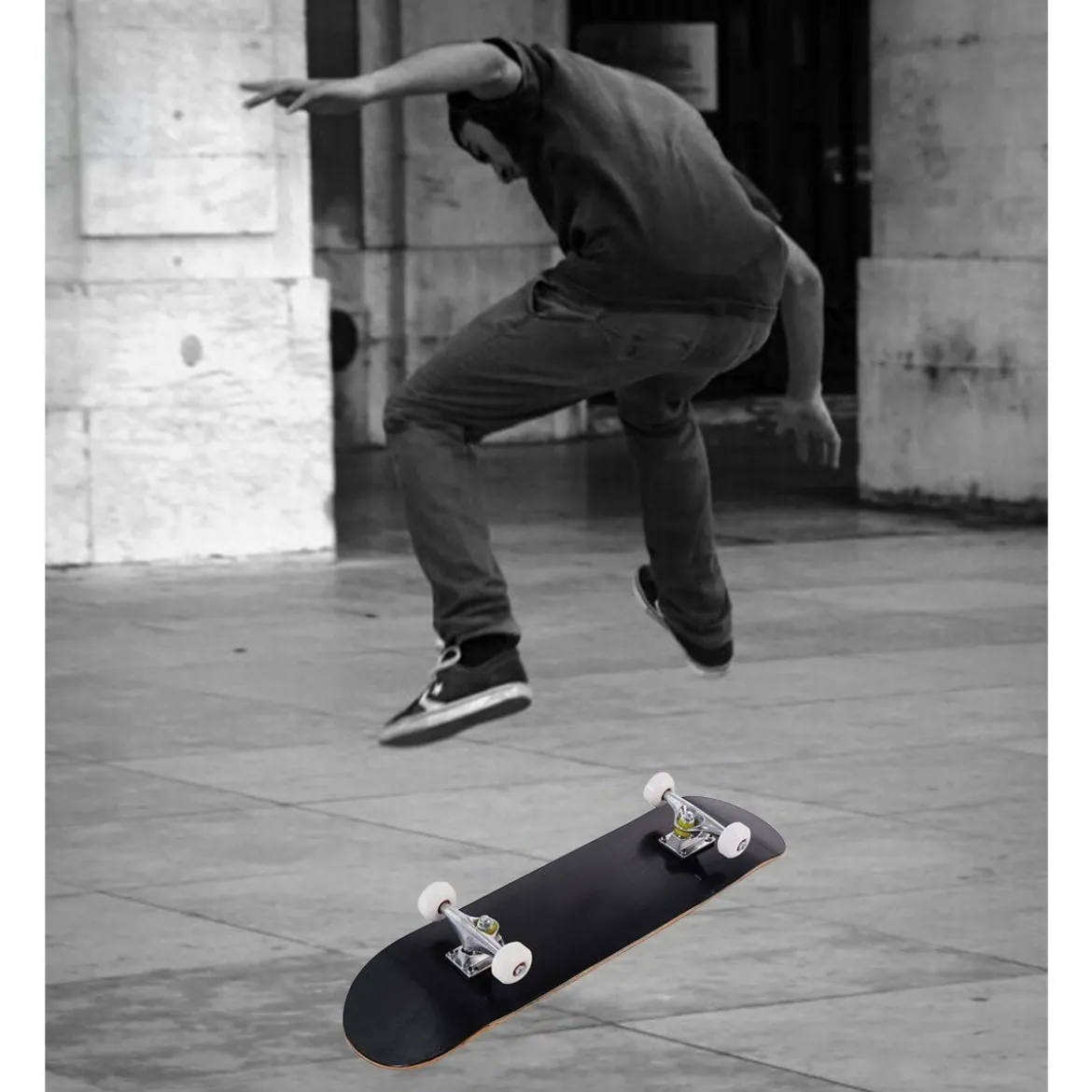 Skateboard Komplettboard Funboard Minicruiser Holzboard Longboard 20x79cm